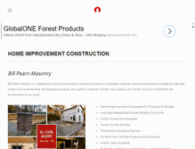 Tablet Screenshot of billpearnmasonry.com